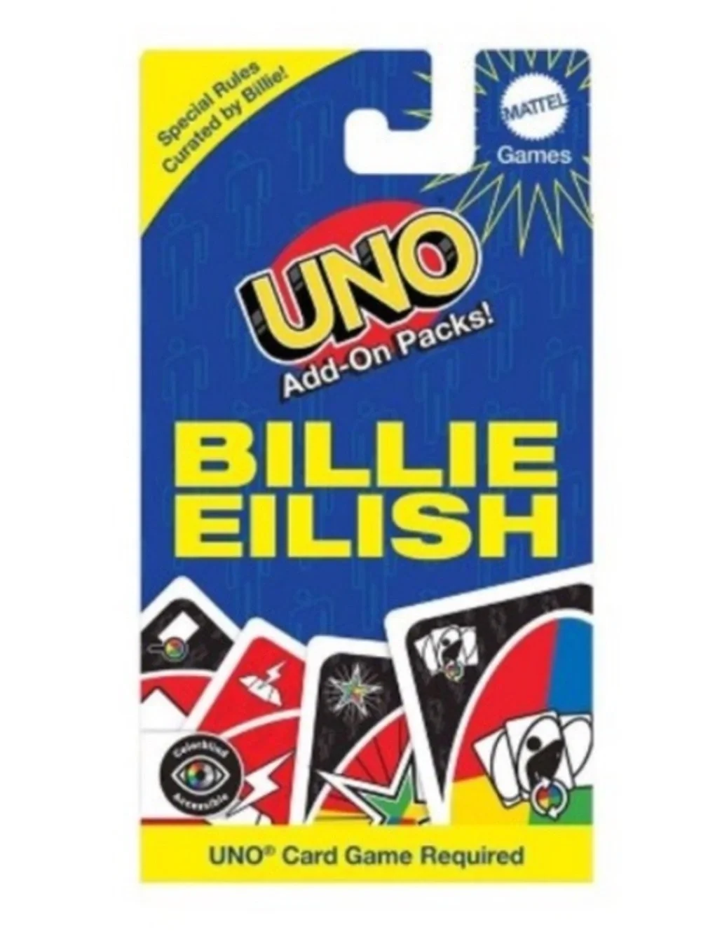 3 packs Billy Eilish Uno add on cards NEW